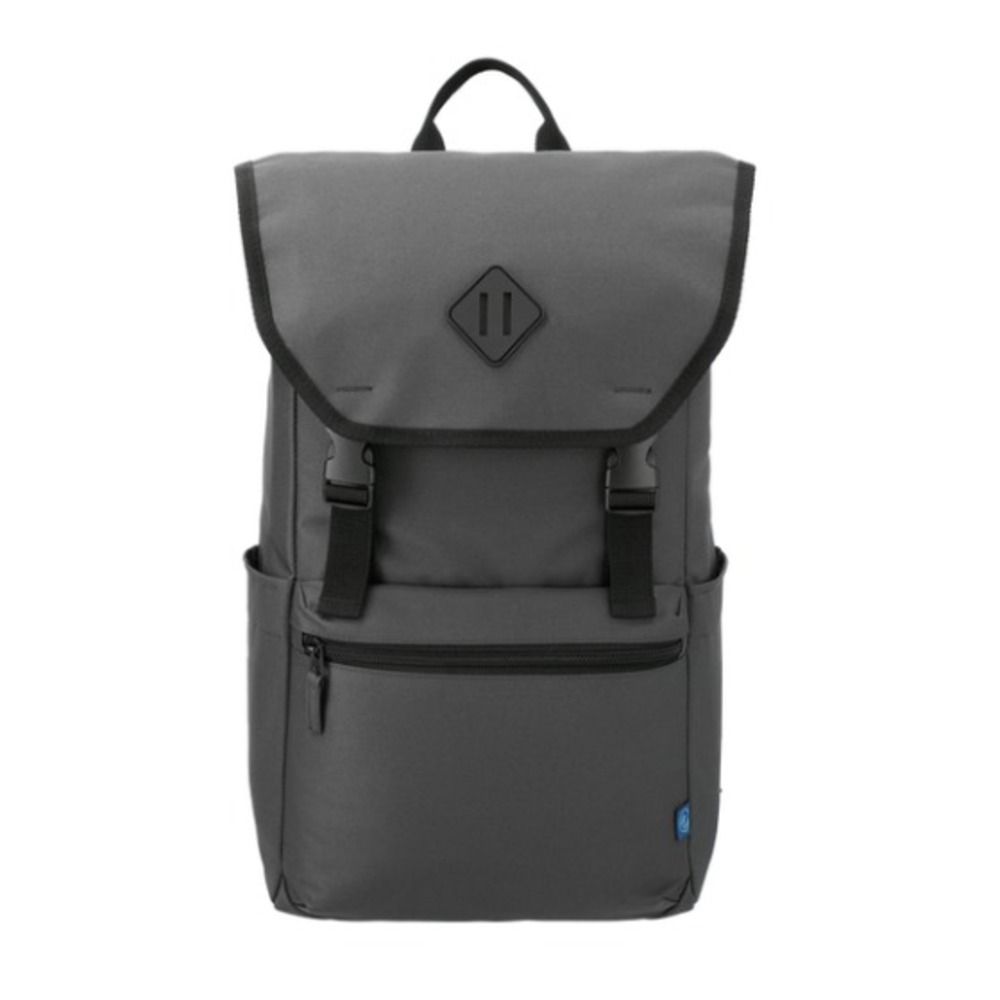Leed's Repreve Ocean 15" Computer Rucksack Backpack‎ in Grey, No Logo NEW